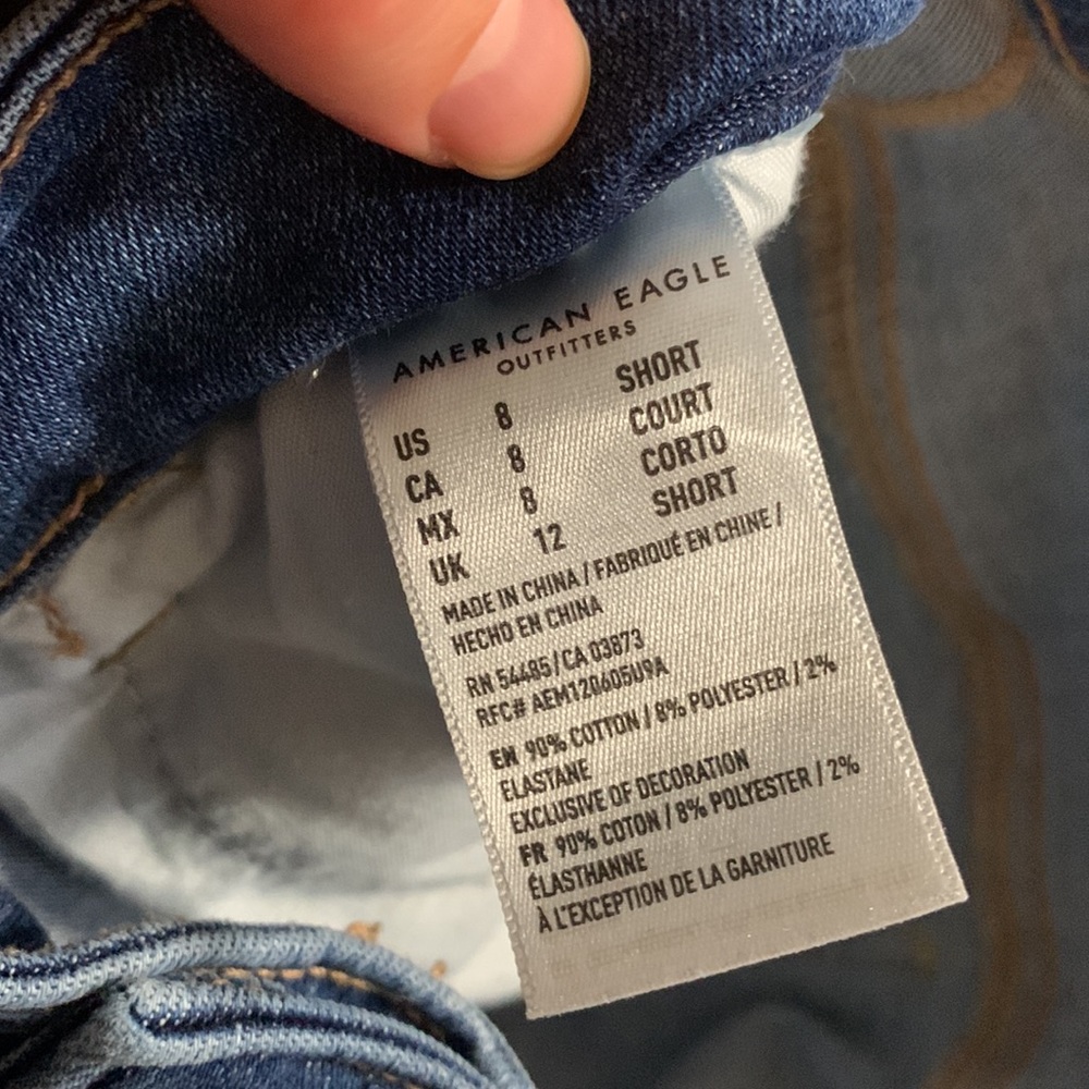 Jeans Jeggings American Eagle Outfitters Taille 00 – Super Stretch, Coupe Haute – Occasion Très Bon état